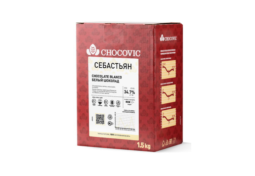 Глазурь белая Sebastian Chocovik 1,5 кг