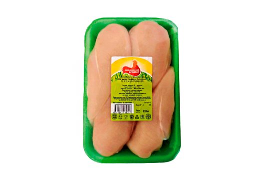 Филе куриной грудки с/м вес. на подложке ~ 0,8 кг